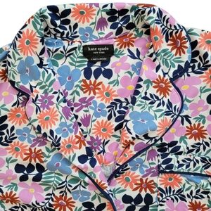 Kate Spade New York Black Label Spring Floral‎ Pajama Set Size S Like New!